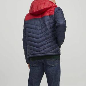 Veste matelassée d'hiver pour homme de style vintage personnalisée Logo avant à capuche Coupe-vent Respirante Tissu tissé écologique Fabriqué au Pakistan - Product Image 4