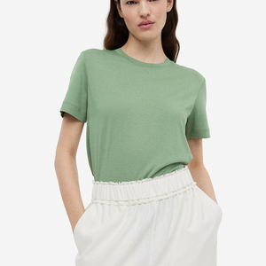 เสื้อลำลองคอตตอนแขนสั้นธรรมดาพิมพ์ลายดีไซน์ใหม่ล่าสุด - Product Image 1