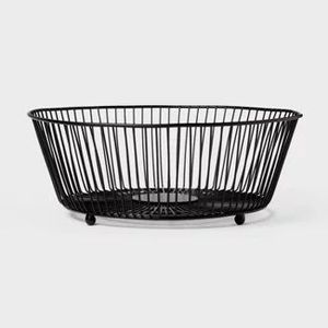 Corbeille à fruits en métal pour l'organisation des produits ménagers, avec un grand bol et un support stable - Product Image 6