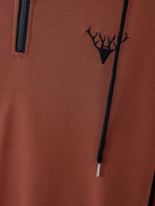 Sweat à capuche thermique personnalisé pour hommes, vente en gros, mode décontractée, pull à capuche, hiver, chaud, en coton molletonné, streetwear pour hommes - Product Image 4