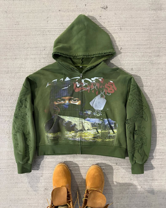 Manufacturers Custom Acid Wash Double Layer Reversible <b>Zip</b> <b>up</b> Plaid Cropped Boxy Double-sided Wear Hoodie Zipper Jacket for <b>Men</b> - Product Image 2