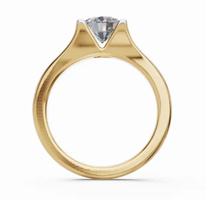 Colgante de Diamante Solitario Cultivado en Laboratorio Nefertiti, Oro Amarillo, Rosa o Blanco de 9k, 14k, 18k, 0.300 Quilates, Corte Brillante, Chapado en Oro, Lujoso - Product Image 4