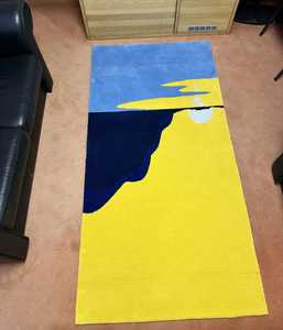 พรมปูพื้นขนแกะด้วยมือดีไซน์แบบดั้งเดิมดีไซน์ทันสมัยขนาดและสีสวยตามสั่งทำด้วยมือมีลวดลายแอบสแตรก - Product Image 2