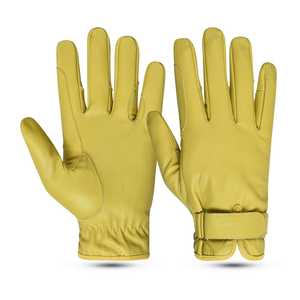 Gants d'équitation de style occidental pour hommes et femmes Gants d'équitation en cuir pur avec prise antidérapante pour dames et filles - Product Image 3