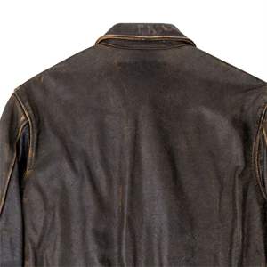 Veste de vol en cuir véritable pour hommes avec design aviateur classique et fermeture éclair robuste-parfaite pour les activités d'hiver et de plein air - Product Image 5