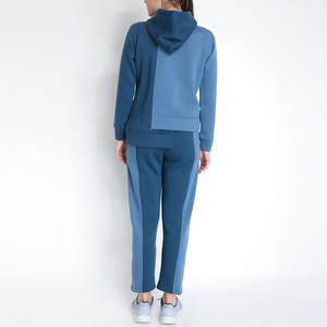 Ropa de calle de invierno superventas, conjunto de chándal de entrenamiento sólido para trotar para mujer, ropa deportiva de algodón transpirable ecológica de alta calidad - Product Image 3