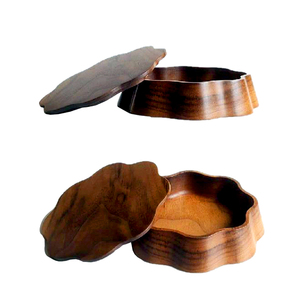 Home Decorative <b>Bowl</b> <b>With</b> <b>Lid</b> Unique Design Food <b>Serving</b> Wooden <b>Bowl</b> Set of 2 Use for Wedding Handmade in Bulk Wholesale Price - Product Image 1