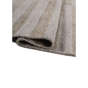 Tapis faits main en laine et viscose à tissage plat Indusbar Ivory, rayés, rectangulaires, pour couloir et salon - Modèle ADWV-13012 - Product Image 2