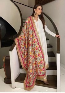 2025 Luxury Indian Banjara <b>Shawls</b> New Design Antique Handmade <b>Silk</b> Wraps Women Heavy Mirror Work Embroidered Printed Ethnic Long - Product Image 4