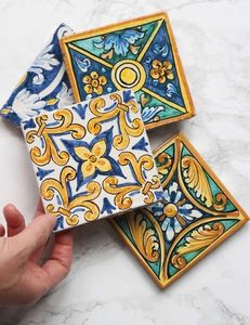 Posavasos de Té Cuadrados de 4x4 con Diseño Clásico, Hechos a Mano, de MDF con Esmalte Impreso, Personalizados, Ecológicos, Modernos y de Lujo - Product Image 3