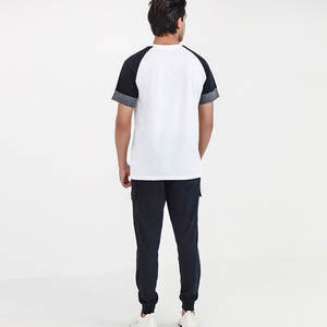 เสื้อยืดผู้ชายผ้าฝ้าย 100% ระบายอากาศ แห้งเร็ว คอถัก ลายพิมพ์เรียบ ทรงหลวม - Product Image 5