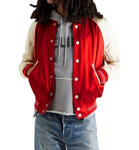 Chaqueta Varsity de Satén de Alta Calidad para Invierno, Tallas Grandes, Estilo Urbano, con Cuello Alto, Personalizable con su Logotipo, Diseño de Bloques de Color - Product Image 3