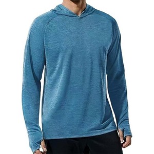 Custom ODM Embroidered Autumn Mens Golf Hoodie Lightweight Quick Dry Performance Stonewashed Plain Dyed Sportswear - Product Image 6