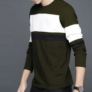 Camiseta de Manga Larga Personalizada para Hombre, 100% Algodón, Cuello Alto, Lisa, Holgada, con Estampado y Logotipo Personalizado - Product Image 2