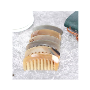 Peine de cuerno de Búfalo, accesorio único para el cabello hecho a mano, peine de cuerno de buey antiestático, 2 uds, superventas - Product Image 5