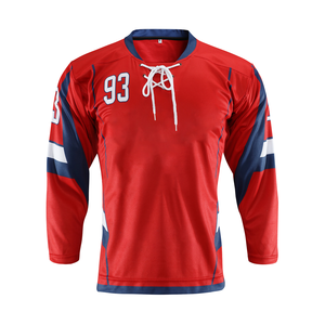 Vêtements de hockey sur glace de qualité supérieure Numéro d'équipe personnalisé Chemises de hockey imprimées par transfert à chaud pour adultes à des prix très bas - Product Image 1