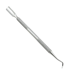 Outil de poussée de cuticules d'ongles en acier inoxydable à Double extrémité professionnel manucure pédicure nettoyage des doigts utilisation dissolvant de cuticules - Product Image 4