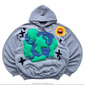 Sweat à capuche personnalisé délavé au soleil en coton épais Sweat à capuche pour homme - Product Image 2