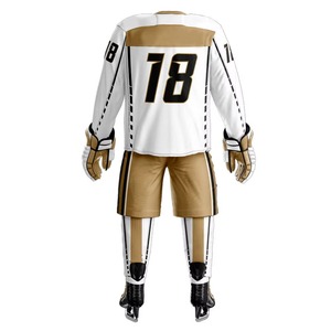 Nouveauté 2025 – Ensembles d'uniformes de hockey sur glace unisexes personnalisés de haute qualité – Dernier design, respirants, séchage rapide, antibactériens, brodés - Product Image 2