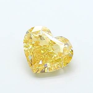 Diamante Cultivado en Laboratorio, Corte Corazón, 0.91ct, VS2, Amarillo Intenso Fantasía - Product Image 1
