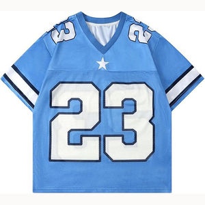 Maillot de Football américain pour hommes de haute qualité nouvelle mode haut en maille tissu Durable à manches courtes vente chaude haut tendance taux pas cher - Product Image 3