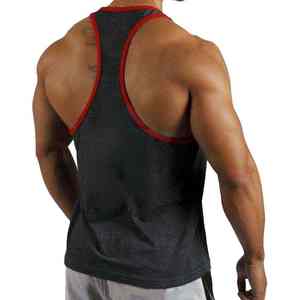 Camiseta Deportiva Extra Grande para Hombre, de Algodón Grueso, Estilo Lavado Ácido, Sin Mangas, para Gimnasio, con Logotipo Personalizado, Método de Tejido de Punto - Product Image 4