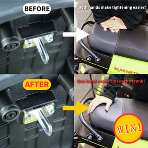 ชุดช่วยสลักที่นั่ง xilla สำหรับ SYM DRG 2วิธีแก้ปัญหาการยึดที่ง่าย - Product Image 5