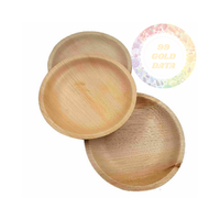 Assiettes jetables et biodégradables en feuilles de palmier Areca-Repas durables