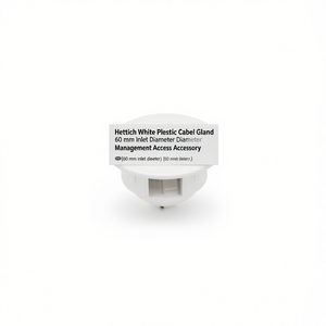 Hettich - Prensaestopas de Plástico Blanco de 60 mm de Diámetro de Entrada, Accesorio de Gestión de Cables - Product Image 3