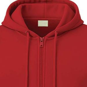 Sweat à capuche zippé à manches longues coupe classique pour homme, personnalisable OEM, avec logo frontal, en tissu polaire respirant et coupe-vent, imprimé numériquement, pour l'hiver - Product Image 3