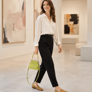 <span class=keywords><strong>Sac</strong></span> bandoulière rétro en polyester aspect daim pour femme avec fermeture Kiss Lock, pochette de téléphone patchwork, <span class=keywords><strong>sac</strong></span> à <span class=keywords><strong>main</strong></span> à l'épaule – Vente en gros - Product Image 2