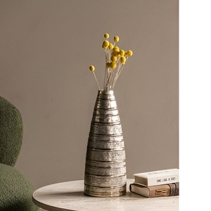 Modern Design Metal Plated <b>Table</b> <b>Vase</b> Shiny Polished New Arrival Living Room Interior Decoration Top-Notch Tabletop <b>Vases</b> - Product Image 3