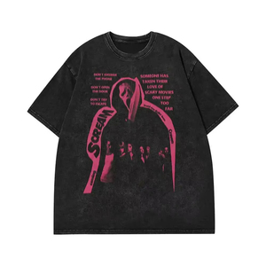เสื้อทีเชิ้ตชายหญิงผ้าคอตต้อนลำลองเสื้อถักนิตติ้งแบบวินเทจ - Product Image 2