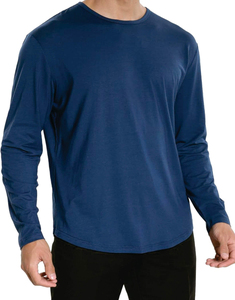 Camisetas de Manga Larga para Hombre, Alta Calidad, 100% Algodón, Lisas, Personalizables con Logotipo, Ecológicas, de Secado Rápido y Transpirables - Product Image 2