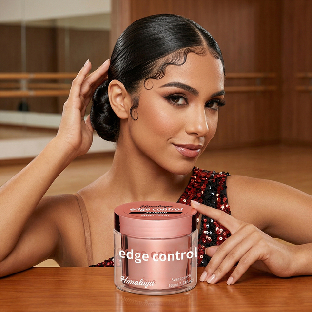Maximum Hold Edge Fixer, Non-Greasy Gel Formula Infused With Biotin B7, 24 Hour Hold Sweet Peach Scented