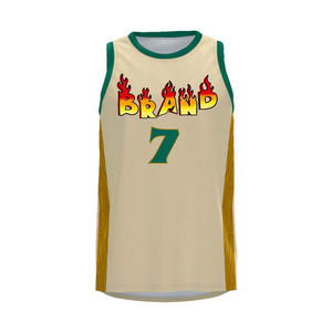 Maillots de basket-ball sans manches respirants et confortables pour hommes, logo personnalisé par sublimation, noms imprimés, ensembles 100% polyester personnalisés - Product Image 1