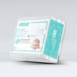 Krclean ผ้าเช็ดทำความสะอาดแบบแห้งพรีเมี่ยมสำหรับเด็กทารกผ้าทอเนื้อนุ่มซึมซับดีกับผิวที่บอบบางต่อผิวโดยตรงจากโรงงานเวียดนาม - Product Image 4