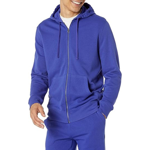 Premium Men Zipper Hoodie Logotipo personalizado Venta al por mayor Ropa deportiva Activewear Chaqueta de calle de moda - Product Image 1