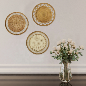 Handcrafted Sustainable Rustic Rattan Charger <b>Plates</b> Natural Eco-friendly Wholesales Natural Seagrass Rattan Placemats - Product Image 4