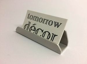 Support de carte en métal argenté pour bureau ou organisation de table Élégant et fonctionnel pour bureau ou publicité - Product Image 3
