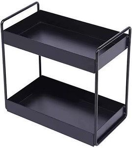 Top Quality Two Tier Customized Metal Rack for Grocery Mart Snacks Stand Floor Display Rack Kitchenware Use Cabinet <b>Spice</b> Rack - Product Image 3