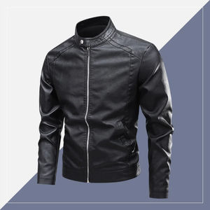 Automne hiver hommes rétro moto veste en cuir PU détachable à capuche épais Slim Fit XL taille nouveau Design à la mode - Product Image 5