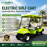 Fabricant chinois UCF-DH-13, voiturette de golf électrique 4 places, buggy de golf personnalisé avec service OEM pour le marché mondial