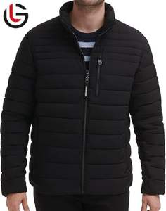 Offre spéciale Veste matelassée d'hiver pour hommes Col à capuche Fermeture à glissière Logo avant Imperméable High Street Style Service OEM - Product Image 1