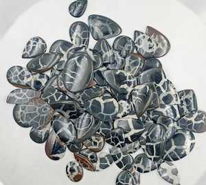 หินอัญมณีหลวมๆสีดำมีผนังแนวแฟนซีพลอยผนังกั้นตามธรรมชาติสำหรับเครื่องประดับตัวกั้นคุณภาพระดับพรีเมี่ยม - Product Image 2