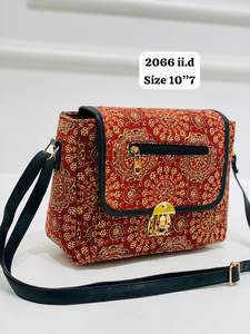 2024 sac fourre-tout personnalisé fait à la main pour femmes sac à main fantaisie en coton multicolore - Product Image 6