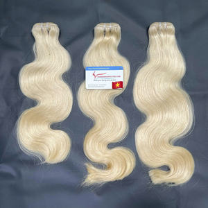 Extensions de cheveux humains ondulés 100 % naturels blond miel, tissage brésilien blond vierge Remy pour femmes noires - Product Image 2