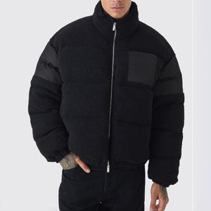 High Quality Custom Puffer <b>Jackets</b> Corduroy Puffer Down <b>Jackets</b> Mens <b>Fleece</b> <b>Thick</b> Winter <b>Jackets</b> for Men - Product Image 4