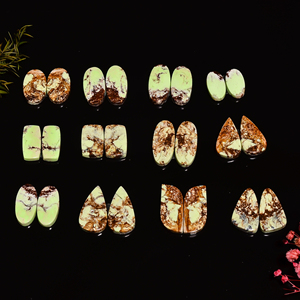 Crisoprasa de Limón Natural Grado AAA, Par de Cabujones de Cuarzo, Piedra Preciosa Suelta para Fabricación de Joyas al por Mayor - Product Image 5