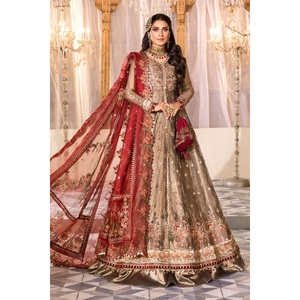 ชุดเดรสสีแดงเข้มของอินเดียและปากีสถานจากปากีสถานชุดเดรสสีใหม่ - Product Image 4